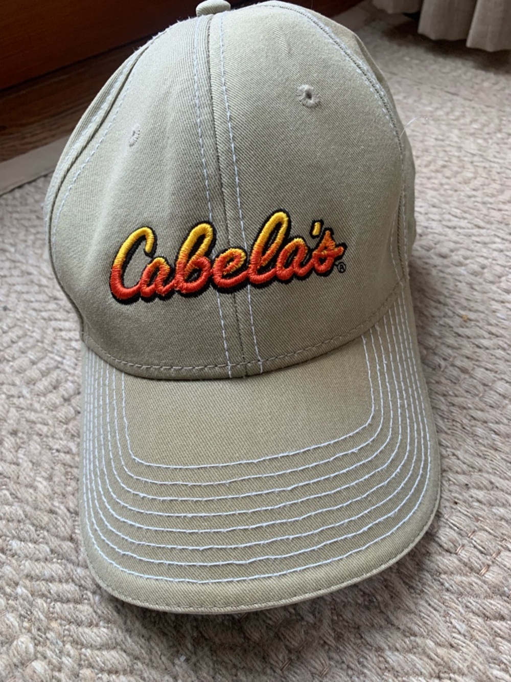 Cabela's Light Khaki Interior Logo Strap Hat